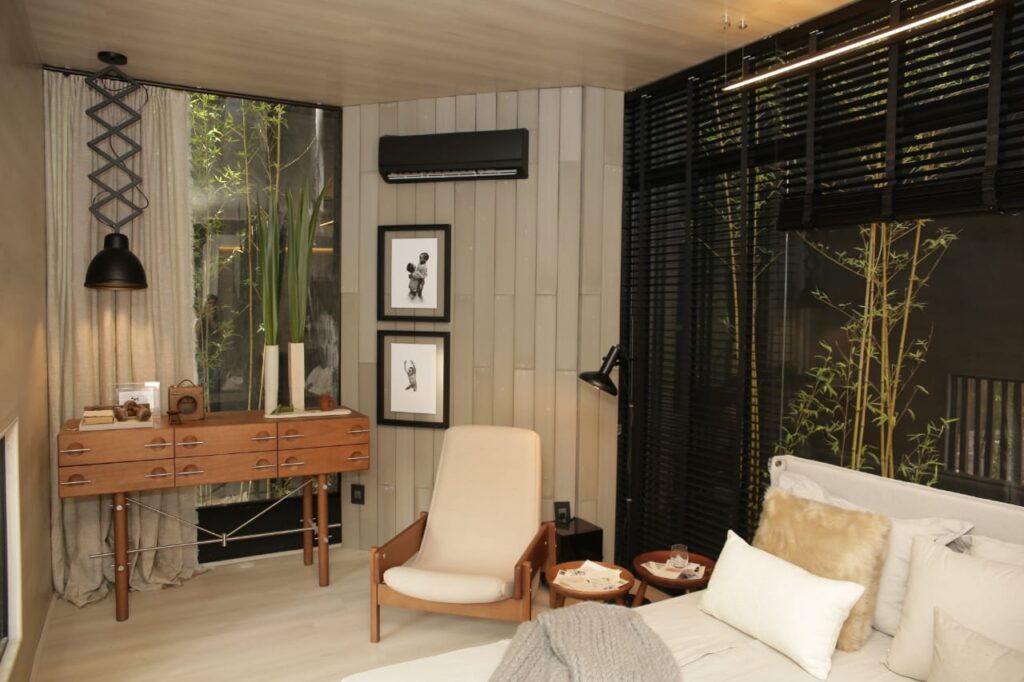 Nethe Lima e Marcelo Souza apresentam as últimas tendências em papel de parede na CASACOR PE 2018 2 Acabamento cimenticio papel de parede da A3 Design CASACOR PE 2