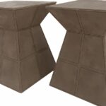 Casapronta participa de Leilão Solidário online 6 Mesas laterais em couro Louis Kazan 2 1