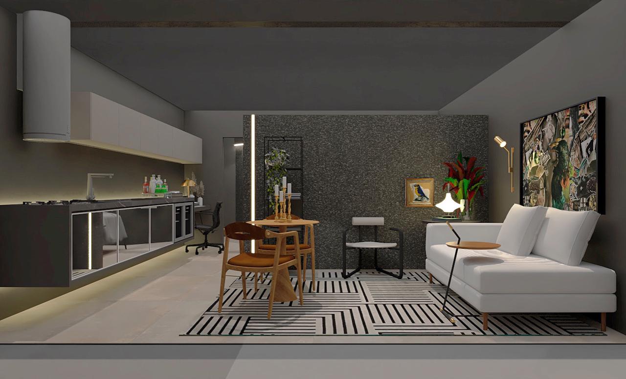 Arquiteto Luiz Canto apresenta solução de decoração para flat de 30 m2 na mostra RioMar Casa 2021 8 Arquiteto Luiz Canto apresenta solução de decoração para flat de 30 m2 na mostra RioMar Casa 2021