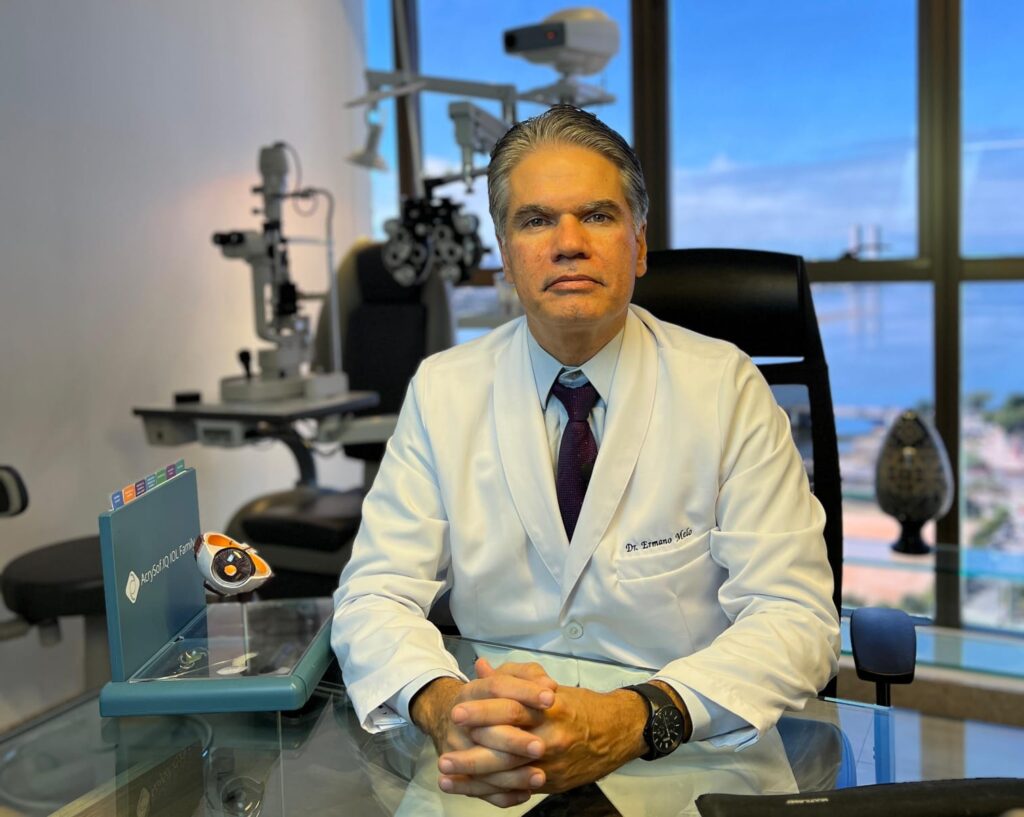 Ermano Melo e oftalmologista especialista em cornea cirurgia de catarata e cirurgia refrativa e e socio diretor do Hospital de Olhos Oftalmax. CREDITO Divulgacao