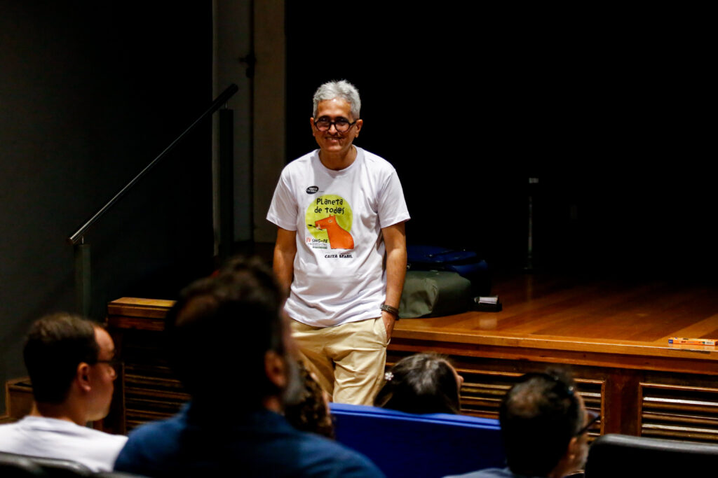 Samuca Andrade cartunista e organizador do Salao Internacional de Humor Grafico de Pernambuco CREDITO Crysli Viana